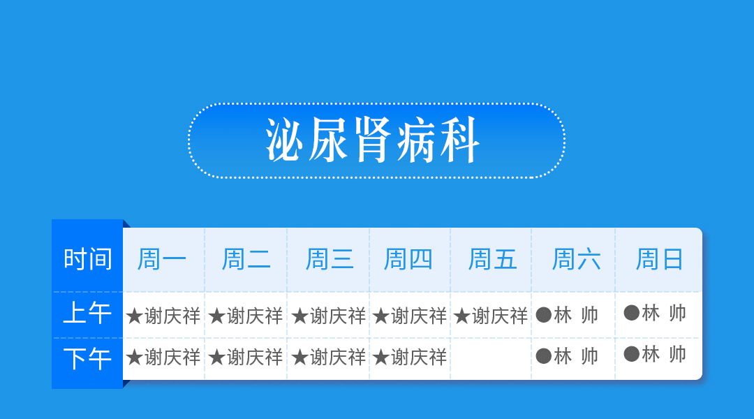 莆田福德医院专家门诊排班